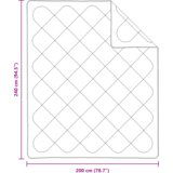  Zimska pokrivača 3 pcs Bijelo 240 x 200 cm Mikrofibra | shoptok.hr