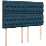Krevet s oprugama i madracem plavi 140x190 cm baršunasti | shoptok.hr