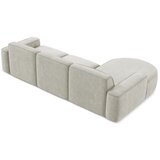 Makamii Krem kutna garnitura od šenila (s lijevim kutom/s ležaljkom) Omao – | shoptok.hr