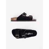 GOODIN Women's leather flip-flops black | shoptok.hr