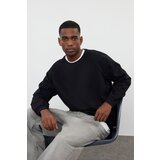 Trendyol Black Men's Basic Oversize Fit Crew Neck Raglan Sleeve Sweatshirt | Shoptok.si