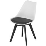 Mark stolica crno-bijela / crne noge x 3 | shoptok.hr