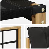  Set vanjskih sofa 3 kom. Bijela i crna | shoptok.hr
