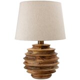 Bloomingville Namizna svetilka v temni naravni barvi s tekstilnim senčilom (višina 54 cm) Svale – u