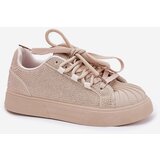Boto Women's sneakers with decoration on platform beige Eanneth | shoptok.hr