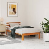 Furnova Posteljni okvir brez vzmetnice voščeno rjav 75x190 cm borovina, (21933993) Cene
