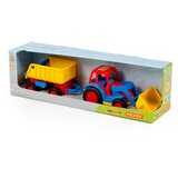 Polisei Traktor za decu sa lopatom i prikolicom Basics Polesie | Eponuda.com