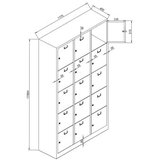Hanah home Ormarić za skladištenje svetlo sive boje Js1018 | ePonuda.com