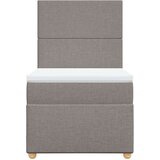 vidaXL Box spring postelja z vzmetnico taupe 80x200 cm blago, (21292058) | Shoptok.si