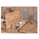 Hanah home Set Trpezarijski sto, 2 trpezarijske stolice i klupa Vina 0701 3, Svijetlosivi | Eponuda.ba