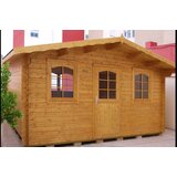 Male kuće Drvena vrtna kućica CLARA 445 × 400 cm sa šindrom | shoptok.hr