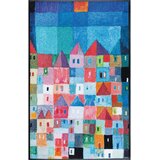 wash+dry PREDPRAŽNIK Colourful Houses 75/120 cm potiskano večbarvno | Shoptok.si
