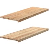  Prozorske klupice 2 kom 110x40x2 cm netretirane masivne hrast | shoptok.hr