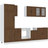  8 kosov kuhinjska omarica Kalmar rjavi hrast inženirski les, (21703782) | Shoptok.si