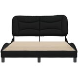  Okvir kreveta bez madraca Hvar crni 120 x 200 cm od tkanine | Eponuda.com