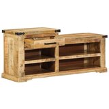 vidaXL Klop za čevlje 110x35x50 cm Trden grob les Mango | Shoptok.si