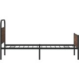  Okvir kreveta bez madraca smeđa boja hrasta 90 x 200 cm drveni | shoptok.hr