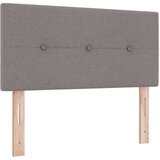 vidaXL Postelja z vzmetnico in LED osvetlitvijo Taupe 90x190 cm Tkanina, (22067203) | Shoptok.si