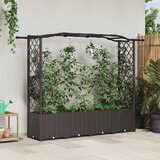  Povišeni krevet s mrežom i krovom Smeđa 204 x 40 x 141 cm PP | Eponuda.com