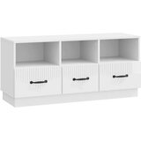 TV omarica Bela visok sijaj 102 x 34,5 x 47 cm Inženirski les, (5000210347) | Shoptok.si