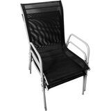  3-dijelni bistro set čelični crni | Eponuda.com