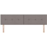  LED glava kreveta S LED lampica Sivo-smeđa 180 cm Poliester | shoptok.hr