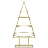 vidaXL Kovinsko božično drevesce Zlata 60 cm Jeklo s prašnim premazom | Shoptok.si