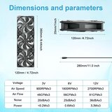 WOWFAST PC ventilator z napajalnim vtičem in brezstopenjskim regulatorjem hitrosti | Shoptok.si
