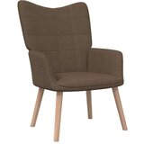  Stol za sproščanje s stolčkom rjavo blago, (20935167) | Shoptok.si