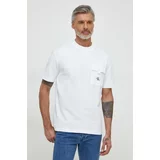 Calvin Klein Jeans Kratka majica moški, bela barva
