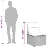 vidaXL 4-dijelni set vrtnih sofa od poliratana s jastucima crni bagrem | shoptok.hr