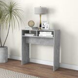 Maison Chic konzolna miza - miza ob steni betonsko siva 78x30x80 cm iverna plošča, (21786385) | Shoptok.si