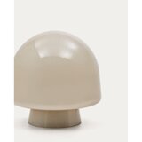 Kave Home Stolna lampa sivo-bež sa staklenim sjenilom (visina 20 cm) Reig – | shoptok.hr
