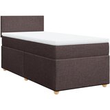 Maison Chic Box spring postelja - Vzmetna postelja z vzmetnico temno rjava 80x200 cm blago SL3869, (21907996) | Shoptok.si