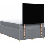  Krevet s oprugama i madrac svjetlosivi 120 x 200cm od tkanine | shoptok.hr