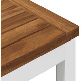  Stol za večeru u vrtu Prirodna i bijela 110 x 108,5 x 75 cm | shoptok.hr