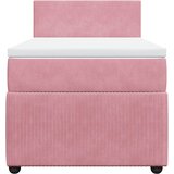 Box spring krevet s madracem ružičasti 90x200 cm baršunasti | shoptok.hr