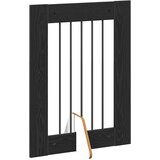  Vrata za pse s postoljem 4 pcs Crni hrast 60 x 80 cm | shoptok.hr