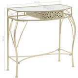  Bočni stolić u francuskom stilu metalni 82 x 39 x 76 cm zlatni | shoptok.hr