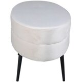 Venture Home ovalni tabure Otto 100 × 40 × 41 cm, bjelkasta | shoptok.hr