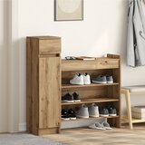 vidaXL omara za čevlje iz hrasta 100.5x28x100 cm inženirski les | Shoptok.si