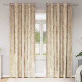  Baršunaste zavjese sa zavjesama 2 pcs Krema 245 x 140 cm Baršun | shoptok.hr