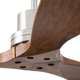 Faro 33370DC - Stropni ventilator LANTAU, braon/mat hrom, prečnik 132 cm + daljinski upravljač | Eponuda.com