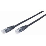 Gembird PP12-0.5M/BK Mrezni kabl, CAT5e UTP Patch cord 0.5m black Cene