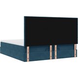  Ottoman krevet s madracima i LED diodama tamnoplavi 200x200 cm baršun | shoptok.hr