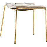 MID.YOU STOL, les, kovina, tekstil rjavosiva | Shoptok.si