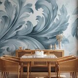  Foto tapeta - Stone Baroque Ornaments in Light Shades of Gray-Blue 450x315 Vodootporna | shoptok.hr