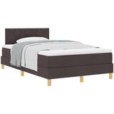 vidaXL Krevet na opruge s madracem tamno smeđi 120x200 cm tkanina Cijene