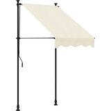 vidaXL Zložljiva tenda krem 100x150 cm tkanina in jeklo, (21095483) Cene