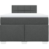  box spring s madracem tamnosivi 120 x 190 cm tkanina | shoptok.hr